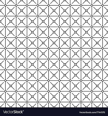 Seamless black and white pattern vector image