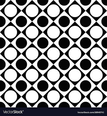 Seamless black and white retro dot pattern vector image