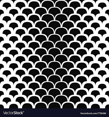 Seamless black and white shape pattern vector image