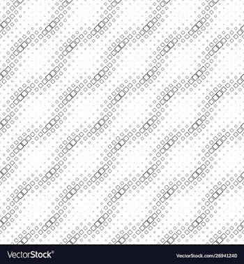 Seamless black and white square pattern background vector image