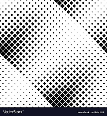 Seamless black and white square pattern background vector image