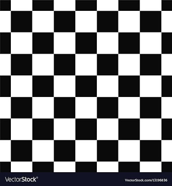 Seamless black and white square pattern design vector image