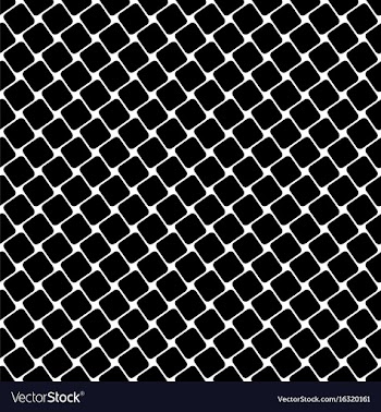 Seamless black and white square pattern vector image