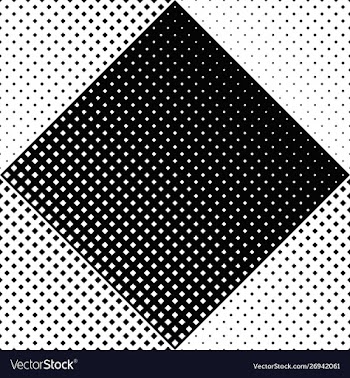 Seamless black and white square pattern vector image