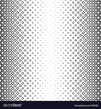 Seamless black and white square pattern vector image