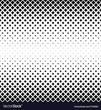 Seamless black and white square pattern vector image
