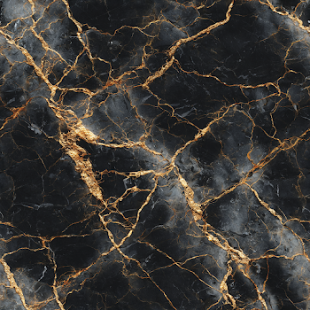 Seamless Black Marble Texture with Elegant Gold Veins