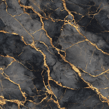 Seamless Black Marble Texture with Gold Veins