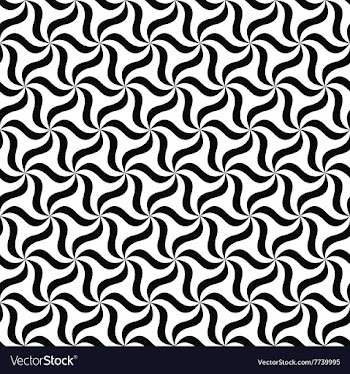 Seamless black white floral pattern vector image