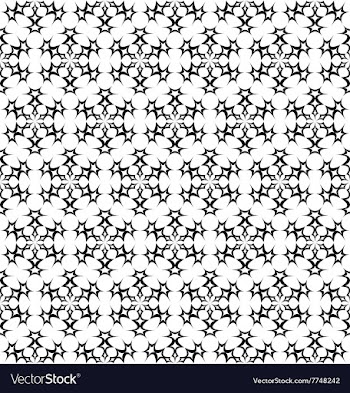 Seamless black white ornament pattern vector image