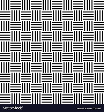 Seamless black white stripe pattern vector image