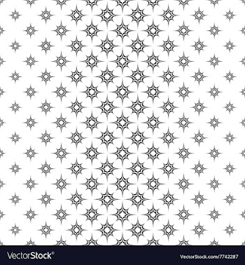 Seamless black white vertical star pattern vector image
