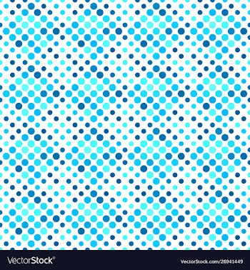Seamless blue abstract dot pattern background vector image