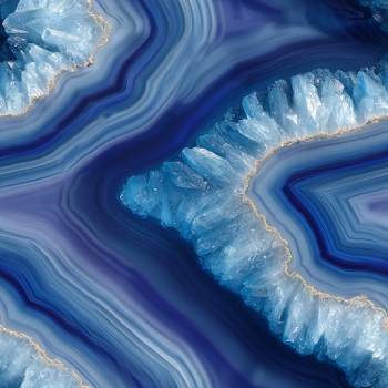 Seamless Blue Agate Slice Pattern