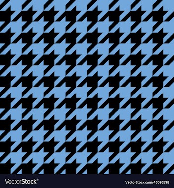 seamless blue and black houndstooth pattern
