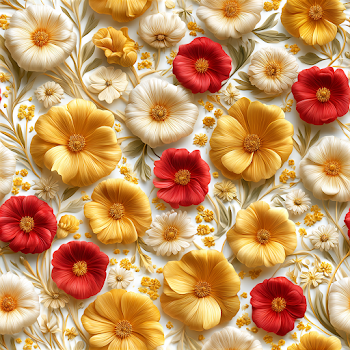 Seamless Botanical Floral Pattern