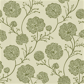 Seamless Botanical Textile Pattern with Floral Clusters