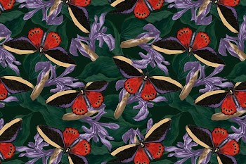 Seamless butterfly pattern background, vintage | Free Photo - rawpixel