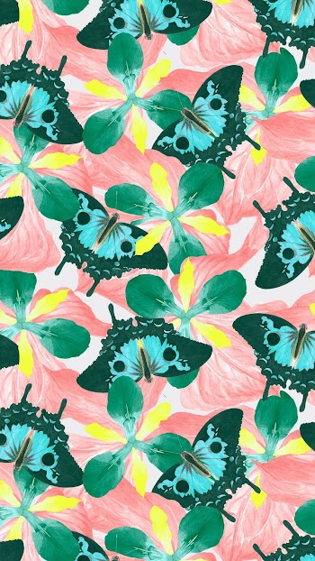 Seamless butterfly patterned iPhone wallpaper, | Free Photo - rawpixel