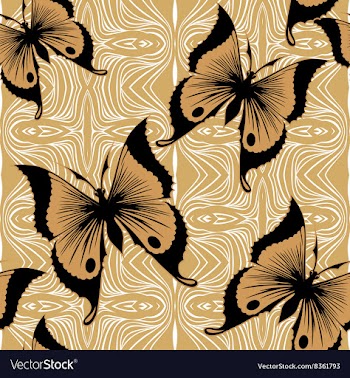 Seamless Butterfly Wallpaper vector image