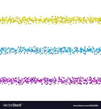 Seamless chaotic dot pattern text separator line vector image