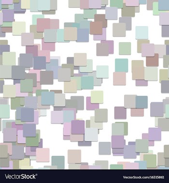 Seamless chaotic square background pattern vector image