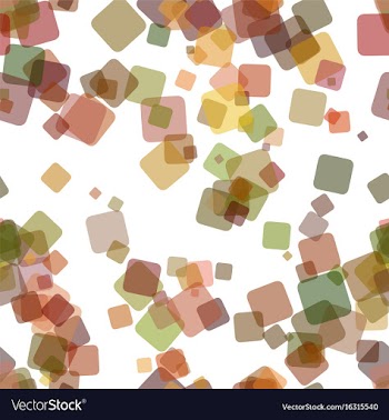 Seamless chaotic square pattern background vector image