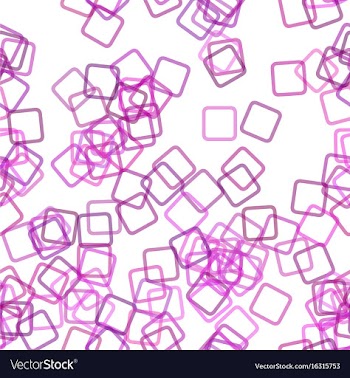 Seamless chaotic square pattern background vector image
