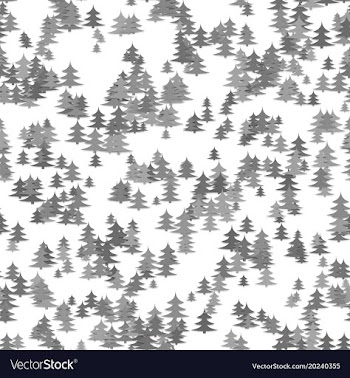Seamless chaotic winter holiday background - grey vector image