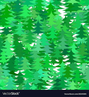 Seamless chaotic winter holiday background - pine vector image