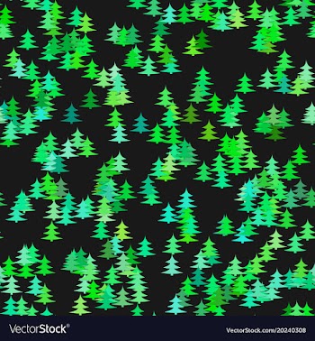 Seamless chaotic winter holiday background - pine vector image