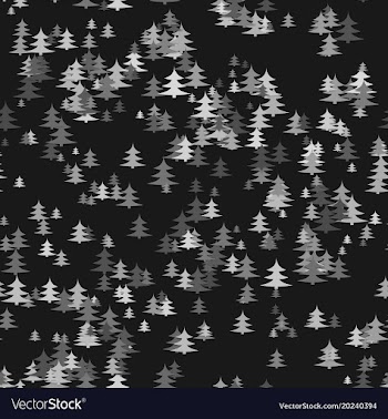 Seamless chaotic winter holiday background - pine vector image
