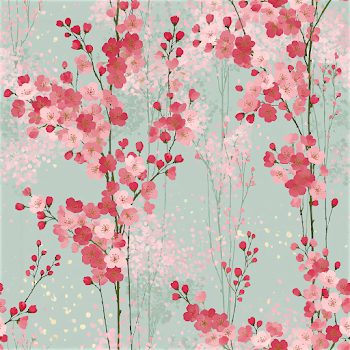 Seamless Cherry Blossom Pattern