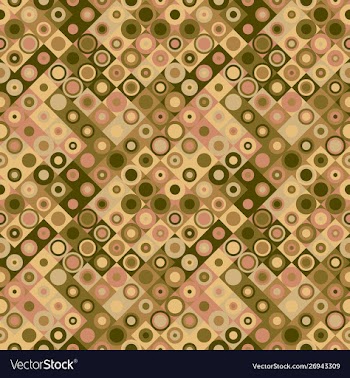 Seamless circle mosaic pattern background vector image