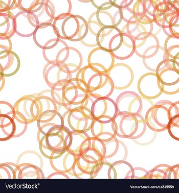 Seamless circle pattern background - design from vector image