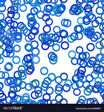Seamless circle pattern background - from rings vector image