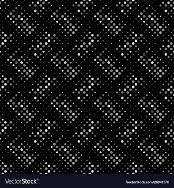 Seamless circle pattern background - monochrome vector image