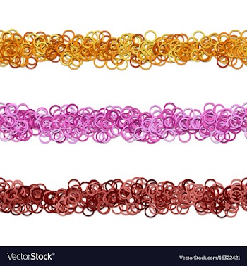 Seamless circle pattern page dividing line design vector image