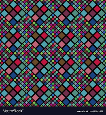 Seamless colorful abstract geometrical square vector image