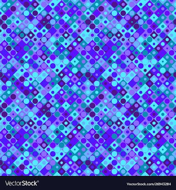 Seamless colorful abstract square and circle vector image