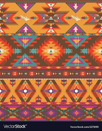  					Seamless colorful aztec pattern vector&nbsp;image														