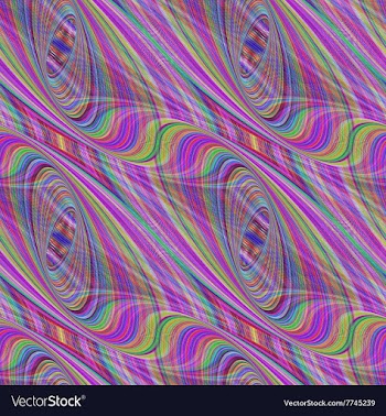 Seamless colorful ellipse fractal pattern design vector image
