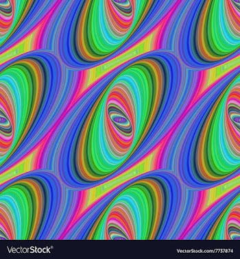Seamless colorful ellipse pattern background vector image