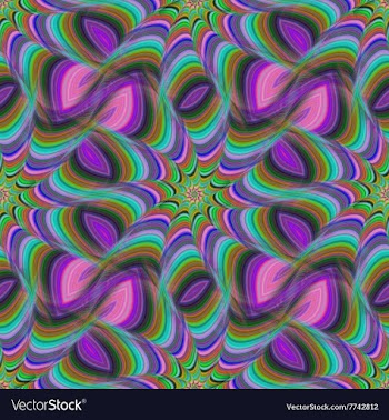 Seamless colorful fractal pattern background vector image