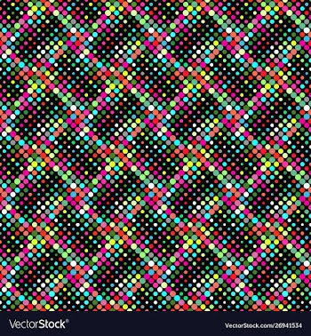 Seamless colorful geometrical dot pattern vector image