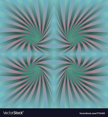 Seamless colorful psychedelic spiral background vector image