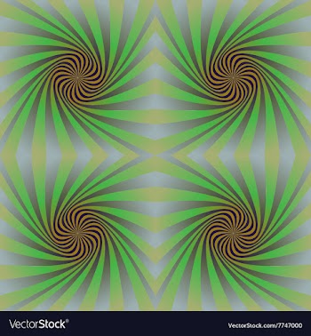 Seamless colorful psychedelic spiral background vector image
