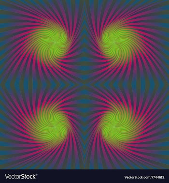 Seamless colorful psychedelic spiral pattern vector image