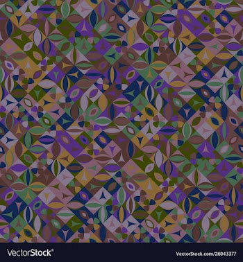 Seamless colorful random curved shape pattern vector image