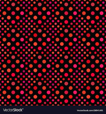 Seamless crimson abstract geometrical dot pattern vector image